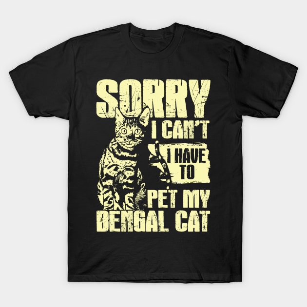 Funny Bengal Cat Lover Gift T-Shirt by Dolde08